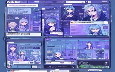 DLsite正版本子漫画平台界面截图，展示丰富的日系同人漫画分类与购买页面，画面蓝紫色调专业感强